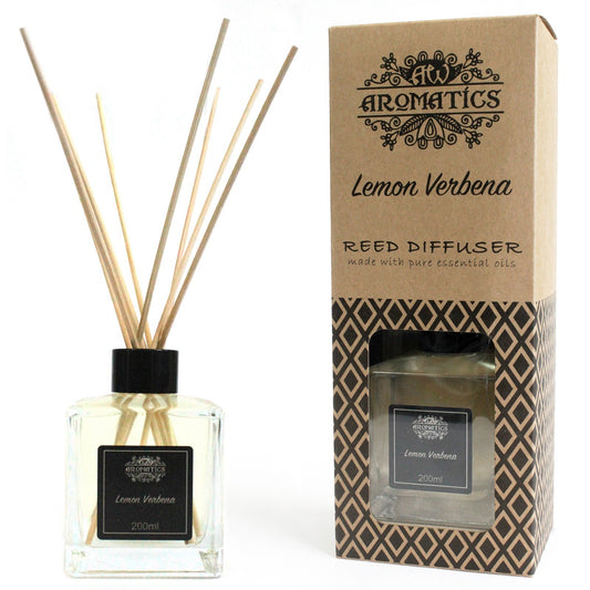 200ml Lemon Verbena Essential Oil Reed Diffuser - www.bryde.lt