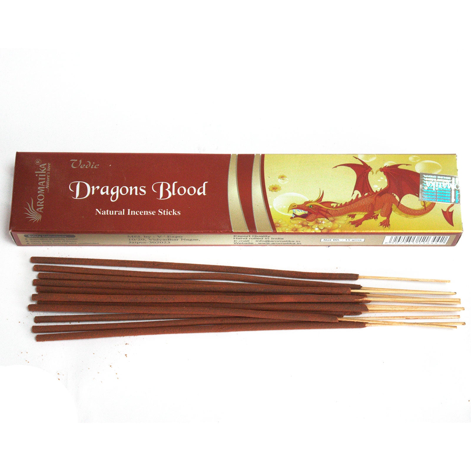 Vedic -Incense Sticks - Dragon Blood - www.bryde.lt