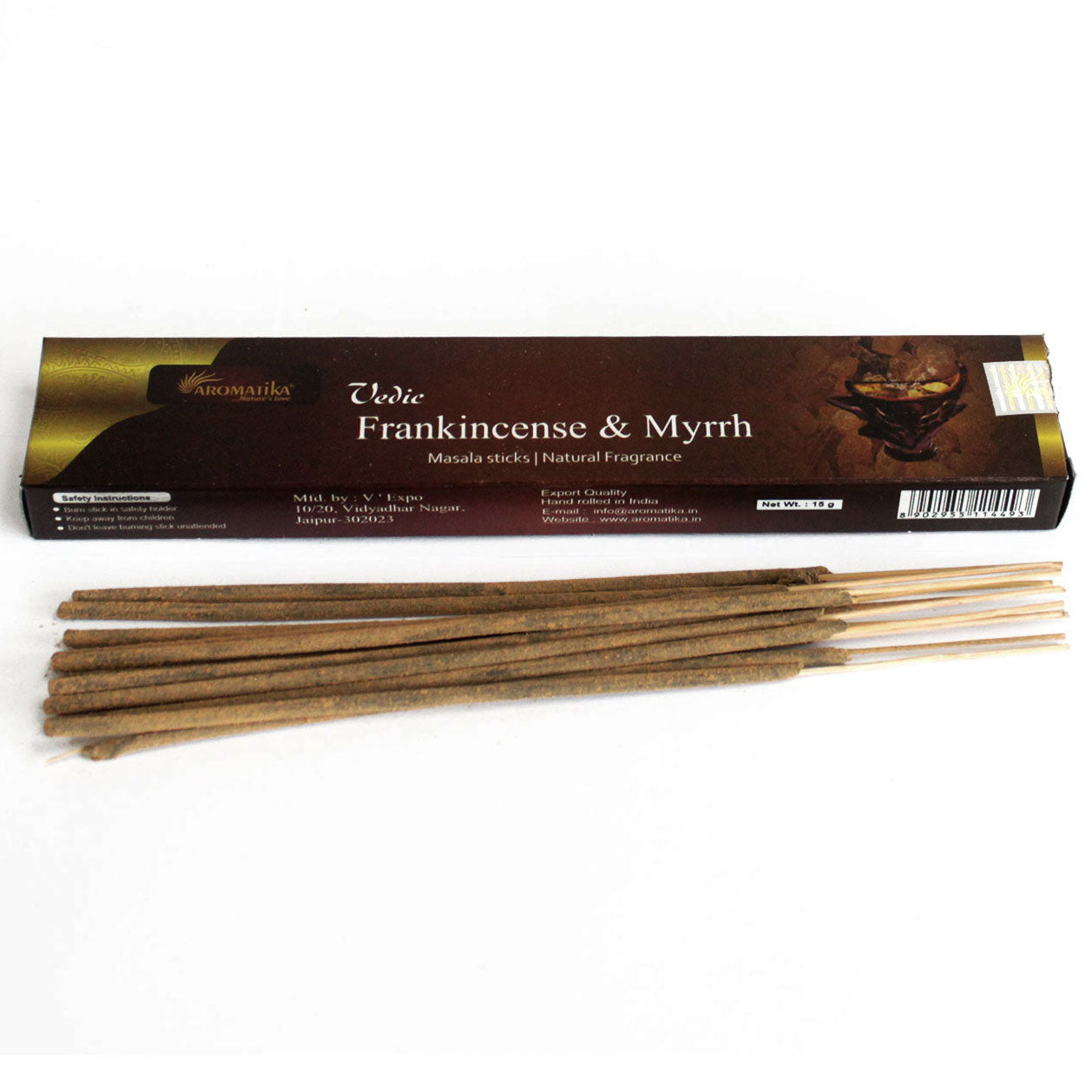 Vedic Incense Sticks - Frank & Myrrh - www.bryde.lt