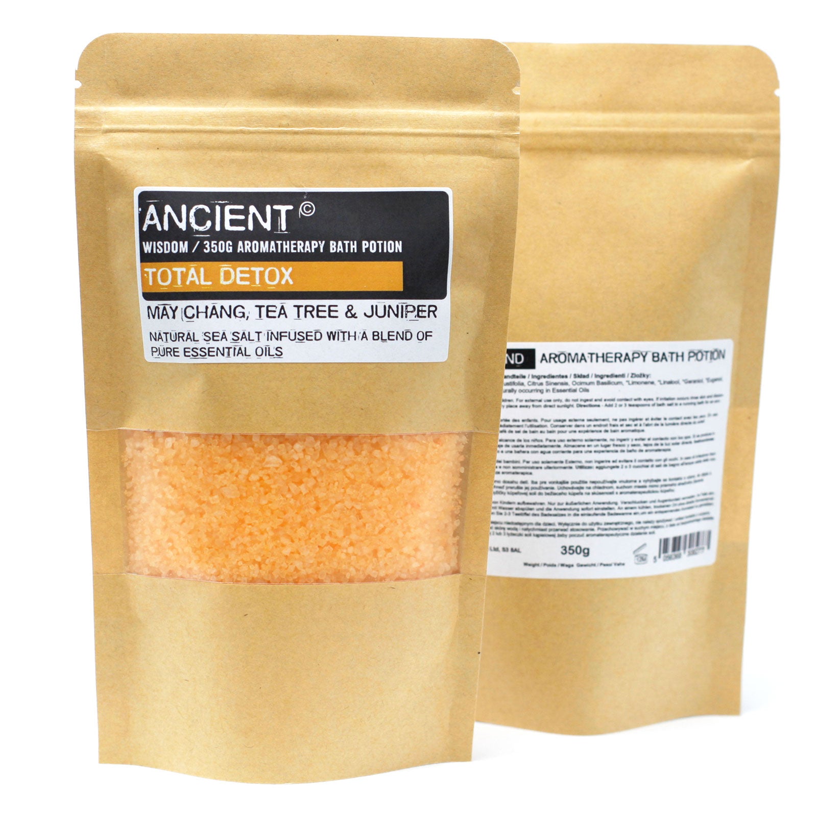 Aromatherapy Bath Potion in Kraft Bag 350g - Total Detox - www.bryde.lt