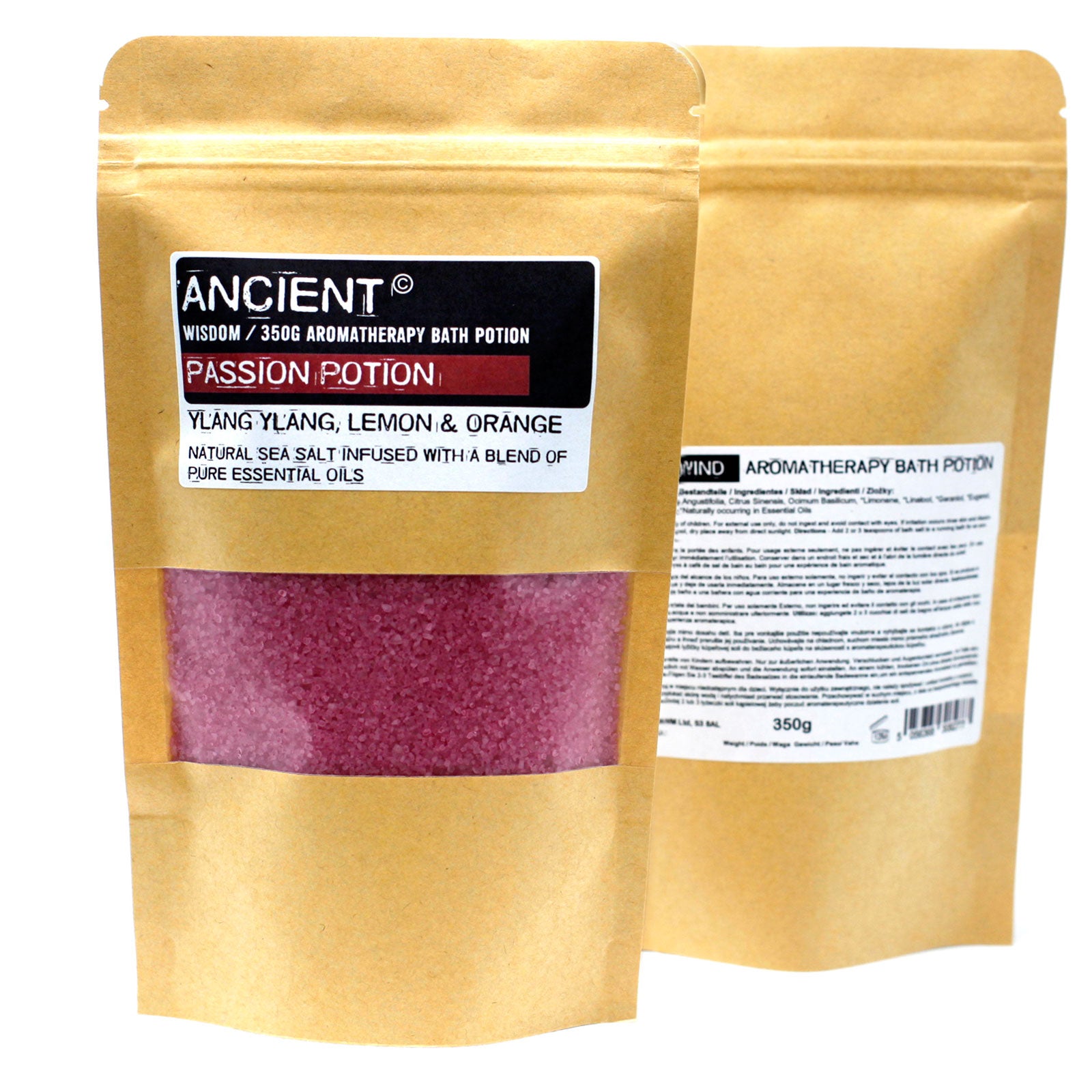 Aromatherapy Bath Potion in Kraft Bag 350g - Passion - www.bryde.lt