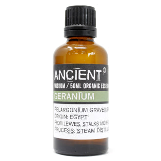 Geranium Organic Essential Oil 50ml - www.bryde.lt