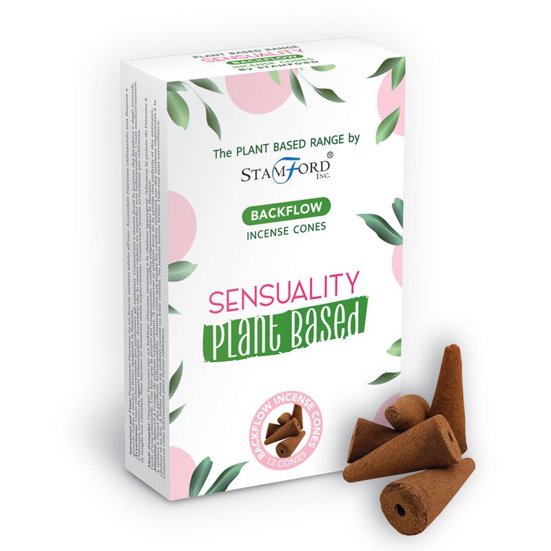 Plant Based Backflow Incense Cones - Sensuality - www.bryde.lt