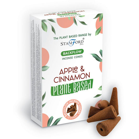 Plant Based Backflow Incense Cones - Apple & Cinnamon - www.bryde.lt