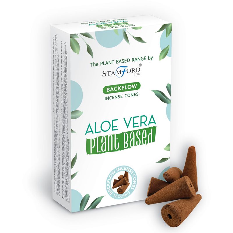 Plant Based Backflow Incense Cones - Aloe Vera - www.bryde.lt