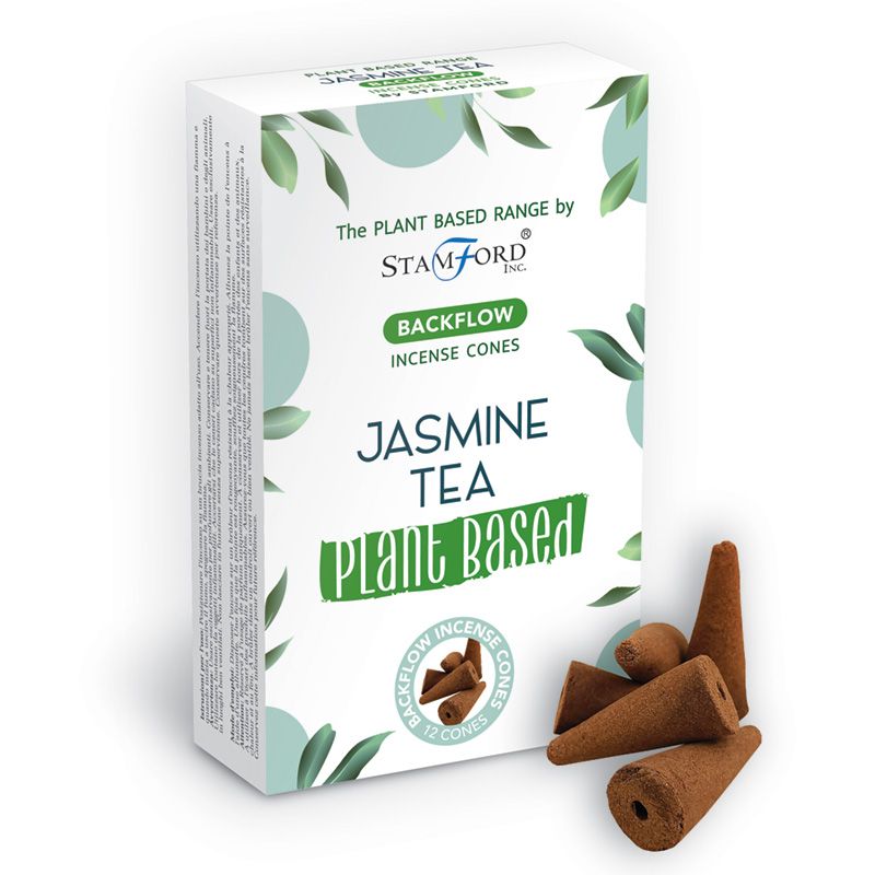 Plant Based Backflow Incense Cones - Jasmine Tea - www.bryde.lt