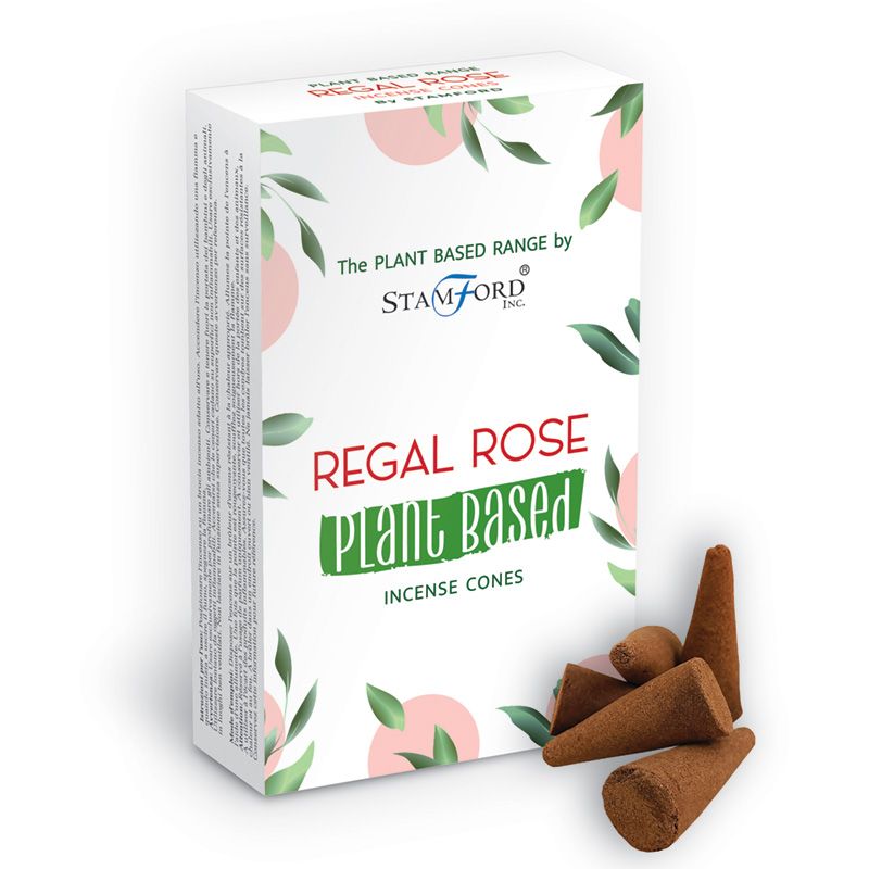 Plant Based Incense Cones - Regal Rose - www.bryde.lt