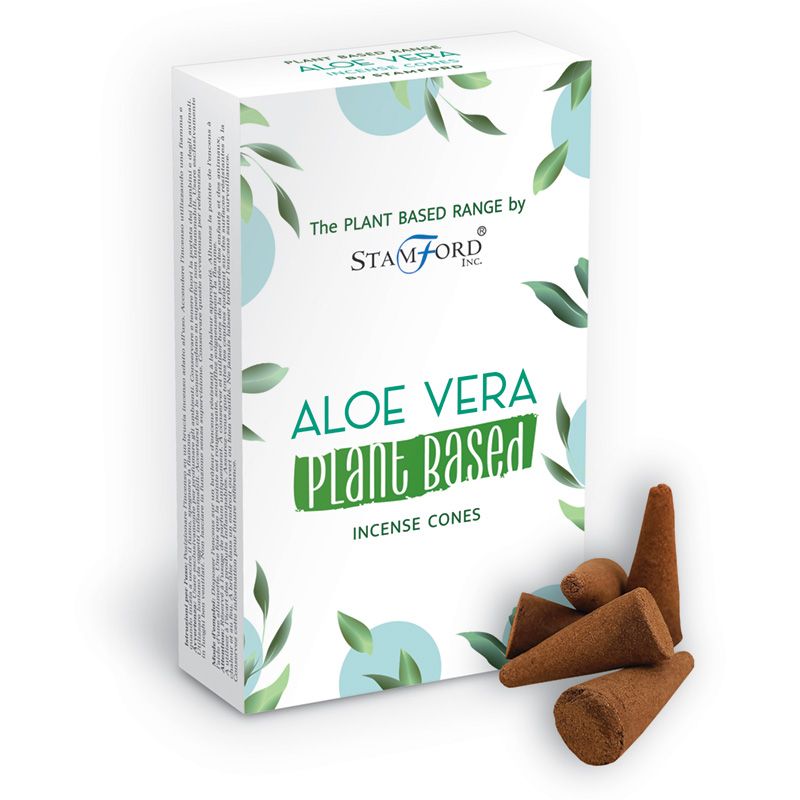 Plant Based Incense Cones - Aloe Vera - www.bryde.lt