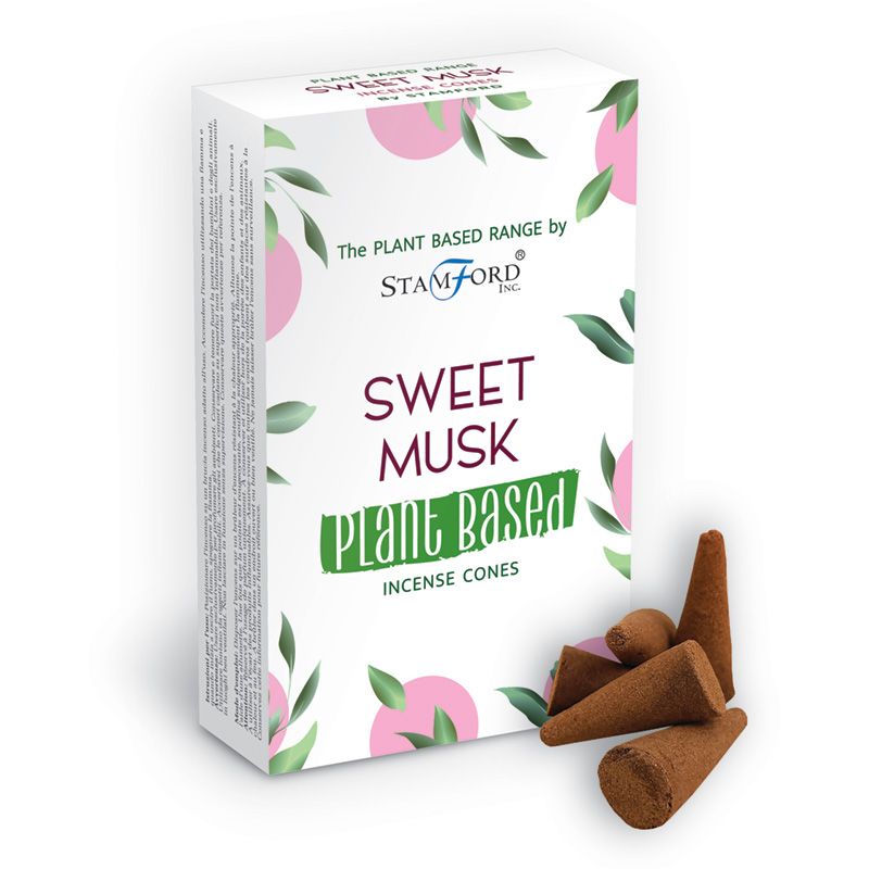 Plant Based Incense Cones - Sweet Musk - www.bryde.lt