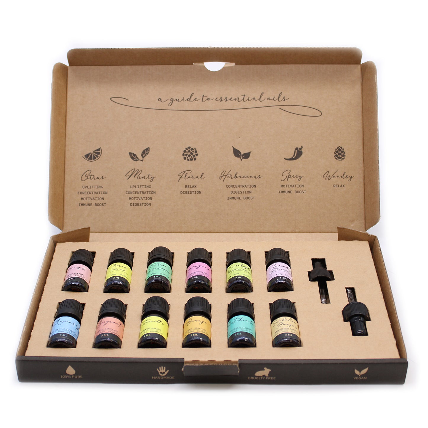 Aromatherapy Essential Oil Set - The Top 12 - www.bryde.lt