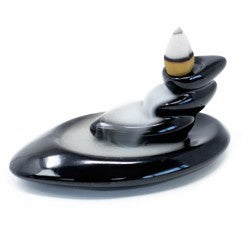 Back Flow Incense Burner - Small Pebbles - www.bryde.lt