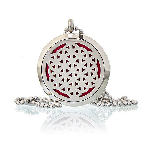 Aromatherapy Jewellery Necklace - Flower  of Life 30mm