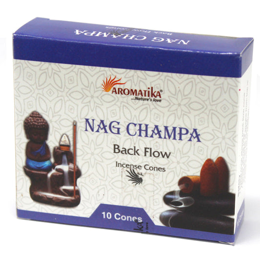 Aromatica Backflow Incense Cones - Nag Champa - www.bryde.lt