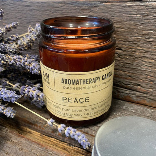 Aromatherapy Soy Candle 200g - Peace - www.bryde.lt