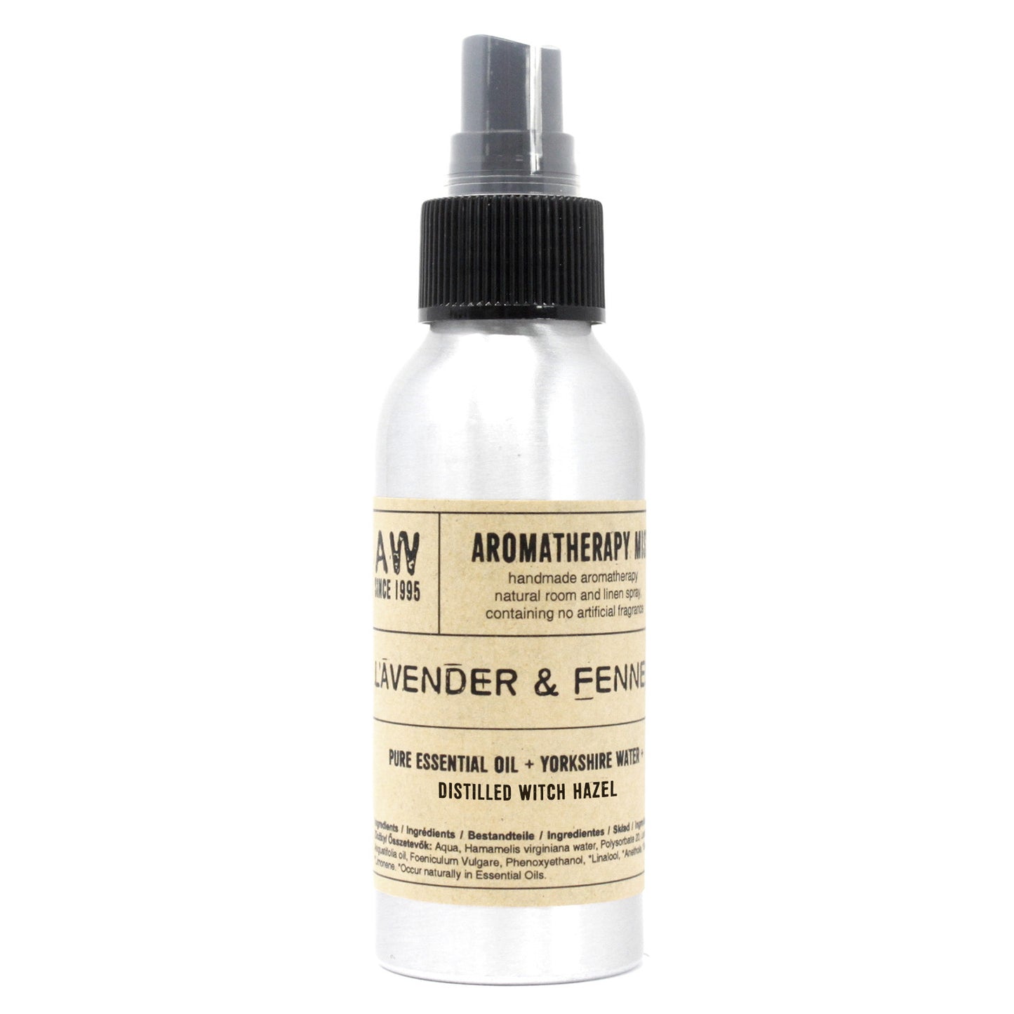 100ml Essential Oil Mist - Lavender & Fennel - www.bryde.lt