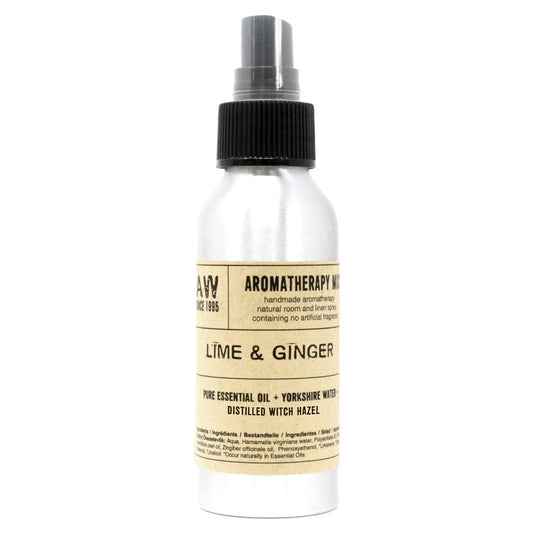 100ml Essential Oil Mist - Lime & Ginger - www.bryde.lt