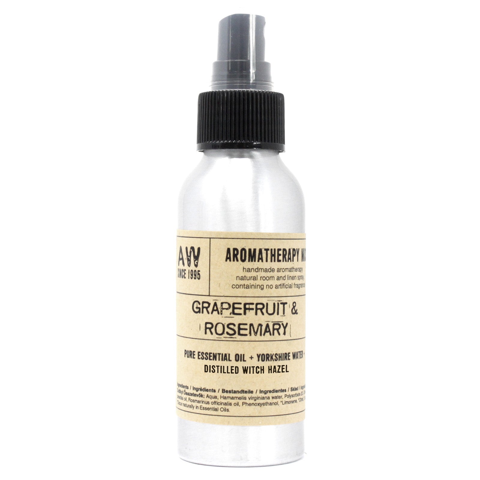 100ml Essential Oil Mist - Graperfruit and Rosemary - www.bryde.lt