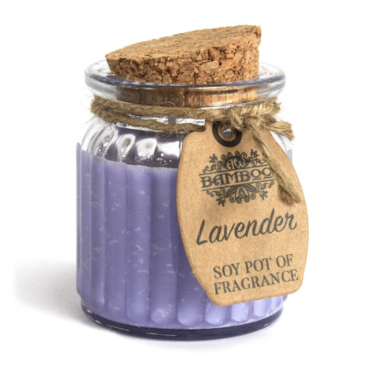 Lavender Soy Pot of Fragrance Candles - www.bryde.lt